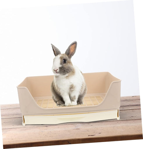 LIOOBO Chinchillas Rabbit Potty Trainer Large Drawer Style Litter Box for Pets Portable and Easy to Clean for Rabbits