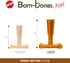 SPOT Bam-bones PLUS T Bone - Durable Dog Chew for Aggressive Chewers, Bamboo Fiber & Nylon, 7in, Peanut Butter Flavor