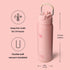 24oz BOTTLE BOTTLE Insulated Water Bottle Stainless Steel Sport Water Bottle with Straw and Adjustable Lid Daily Pill