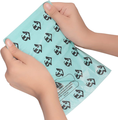 60 Count Scented Cat Litter Waste Poop Bags for Easy Clean Up, Super Thick Durable Litter Pan Bags