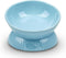 Elevated Cat Bowl, Ceramic Tilted Food Bowl, Anti Vomiting, Dishwasher Safe for Indoor Cats