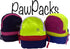 LLC Dog Backpack, Cat Backpack, Small Carrier | Clip on Harness or Leash, Fun Pet Treat Holder, Toy Bag (Neon Explorer)