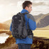 INOXTO Lightweight Hiking Backpack, 35L/40L Daypack with Waterproof Rain Cover for Travel Camping