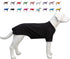 Lovelonglong Pet Clothing Dog Costumes Basic Blank T-Shirt Tee for Large Dogs, Black XXXXL