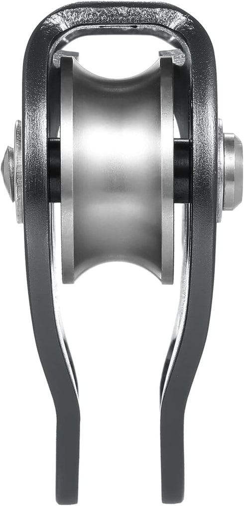 LIXADA Zip Line Pulley 30KN, Tandem Speed Double Pulley for 1/4 5/16 3/8 1/2 Cable, Holds Up to 6700lbs for Backyard