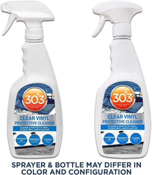 303 32oz (30215) Products Marine Clear Protective Cleaner - Cleans and Protects Vinyl and Plastics, Provides Superior
