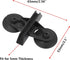 20Pcs Aquarium Isolation Plate Suction Cup Divider Holders Bracket, Fish Tank Plastic Sheet Divider Suction Cup (Black)