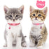 6-8 Inch 2-6 2 Pack, Taglory Kitten Collar Breakaway with Bell, Reflective Soft Cat Collar for Small Kittens