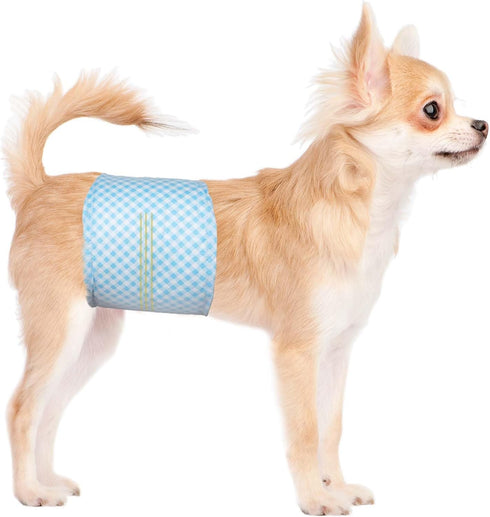 Disposable Belly Bands for Male Dogs, Puppy Diapers Male with Wetness Indicator,
