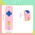 2 PCS Durable Silicone TV Stick Dog Chew Toys, Squeaky Puppy Teething Toys for Training and Teeth Cleaning, Pink Grey