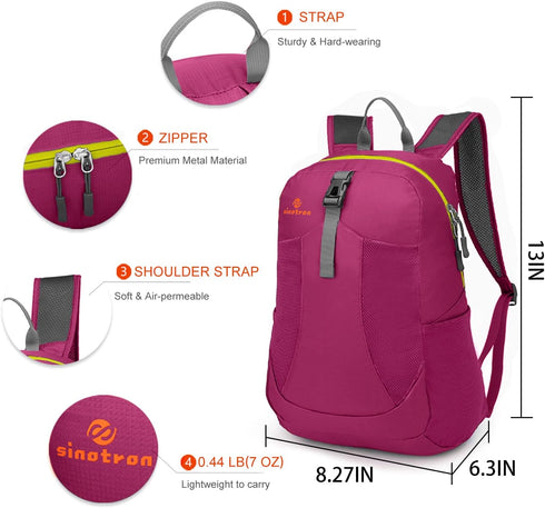 sinotron 22L Lightweight Packable Hiking Backpack, Small Day Pack for Women Men Travel Camping Vacation