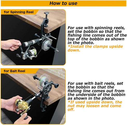 Fishing Line Spooler Winder Machine Spooling System - Bait Spinning Maxium DressJAPAN