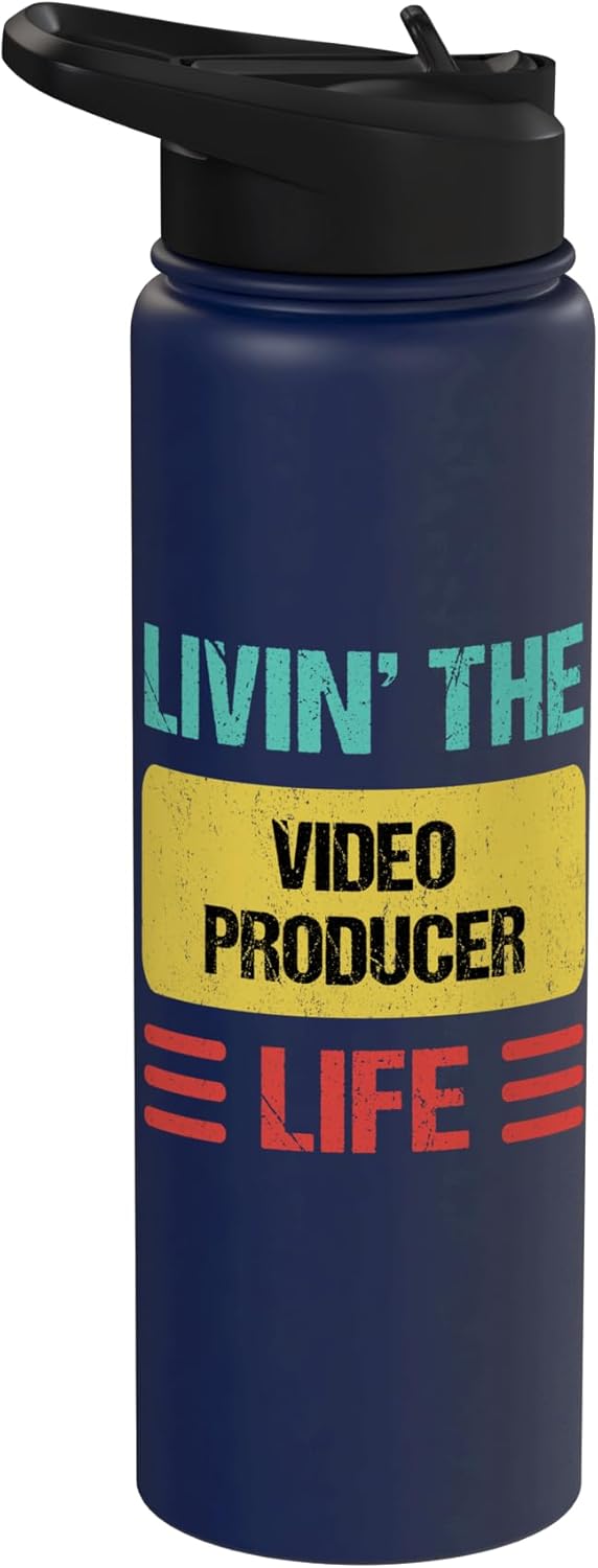 Video Producer Shirts & Gifts Video Producer Stainless Steel Insulated Water Bottle