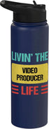 Video Producer Shirts & Gifts Video Producer Stainless Steel Insulated Water Bottle