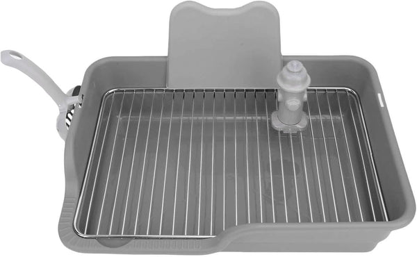 Stainless Steel Mesh Dog Potty Tray for Small & Medium Dogs Indoor