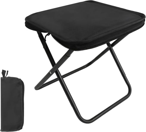 YFFFOVSSS Portable Folding Camping Stool - 1.4Lbs Ultra Lightweight, 220Lbs Heavy Duty, Reinforced