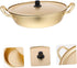 Operitacx Korean Ramen Noodle Pot Lid Fast Heating Aluminum Alloy Cookware for Instant Noodles Soups and Stews