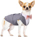PUMYPOREITY Small Dog Tuxedo Suit Bowtie Outfit, Dog Tuxedo and Bandana Set for Chihuahua, Boston Terrier, 2