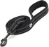 TRUE LOVE TLL2111 Reflective Dog Leash, Padded Puppy Walking Lead, 200cm Length, Black, M