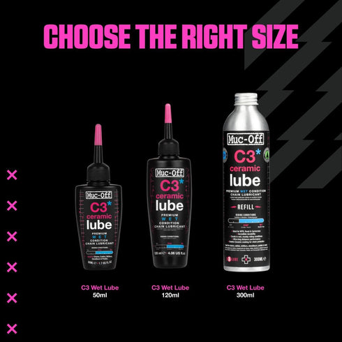C3 Muc-Off Ceramic Wet Bike Chain Lube