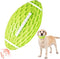 AUSCAT Dog Chew Squeaky Toy Ball, Rugby Shape Rubber Chew Ball with Squeaker for Fetch Game and Outdoor Play