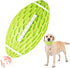 AUSCAT Dog Chew Squeaky Toy Ball, Rugby Shape Rubber Chew Ball with Squeaker for Fetch Game and Outdoor Play