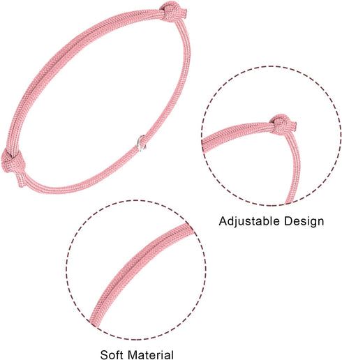 16pcs Puppy ID Collars - Soft Polyester Adjustable Whelping Collars for Newborn Puppies, Multicoloured