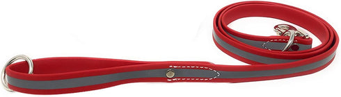 Regal Dog Products Reflective Leash – 5 ft. Lightweight Dog Leash for Small, Medium, Large, or XL Dogs (Red)
