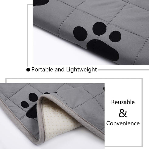 SPXTEX Dog Crate Pads - Washable Non-Slip Puppy Pee Rugs, 2 Pieces, 18"x24"