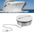 Fuel Tank Cap, 38mm Stainless Steel Boat Fuel Tank Cap with Chain, Replacement Gas Fill Cap Marine Hardware