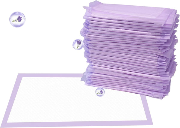 IMMCUTE Cat Pads 16.9" X 11.4", 30 Ct - Thickened 6-Layer Super Absorbent Pads for Tidy Cats Breeze Litter System