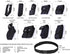 HUNANBANG 10 pcs Duty Belt Black Tactical Equipment System Set for Law Enforcement