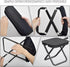 XmyNexus Portable Folding Stool for Adults, Black Lightweight Camping Seat, Compact Design for Fishing, Hiking
