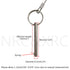 Quick Release Pin, 1/4" Diameter, 3-3/4" Total Length, 316 Stainless Steel Bimini Top Pin (4 Pack)