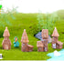 Opexicos 7Pcs Micro Landscape Accessories, Resin Rockery and House Crafts, Aquarium Supplies