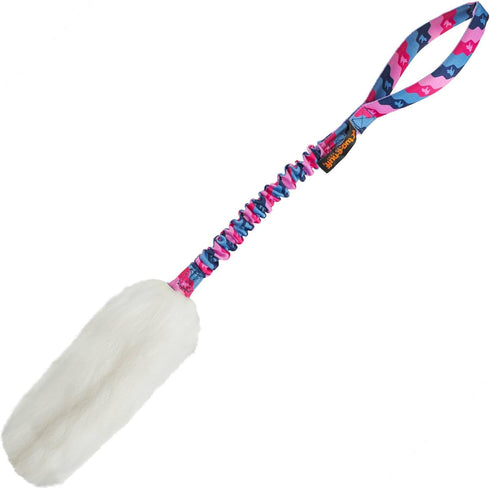 Tug-E-Nuff WondaBaa Bungee Tug Toy for Dogs - Durable Interactive Training Toy in 3 Colours, Size 23 x 3 inches