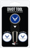 Team Golf Military Air Force Divot Tool Pack with 3 Golf Ball Markers Divot Tool with 3 Golf Ball Markers Pack, Markers are Removable Magnetic Double-Sided Enamel