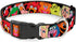 Buckle-Down Plastic Clip Collar - Muppets Faces Black, 1" Wide, Fits 11-17" Neck, Medium