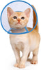 Cat Cone Collar, Recovery Elizabethan After Surgery, Clear Soft Neck E-Collar, for Kitten Puppy Dog