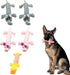 5 Pack Squeaky Plush Puppy Dog Chew Toy Assortment - Interactive Teething Toys for All Breeds and Sizes, Elephant, Pig,