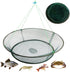 Compact Foldable Crab Fishing Net & Basket for Minnows, Crawfish, and Shrimp