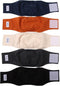 JoyDaog Reusable Dog Belly Bands for Male Dogs Diapers,5 Pack Premium Washable