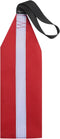 Safety Tow Flag with Webbing for Kayak, Boat, Bicycle, Truck Loads - Red with Reflective Band Travel Warning