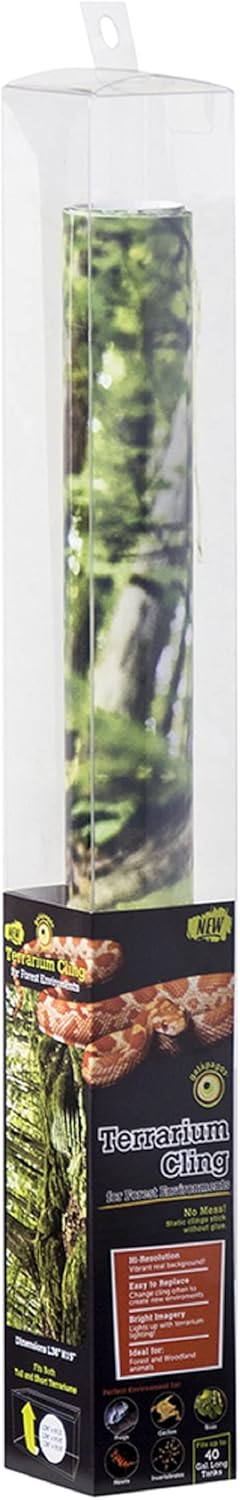 Galapagos (05421) Multi-Colored Forest Terrarium Cling for 40 Gallon