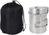 Outdoor Mountaineering Pot, Portable Camping Cooker with Foldable Handle for Hiking and Camping
