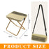 PIGIAOKA 12 inch Collapsible Camping Stool, Portable Folding Stool with Sling Bag, Ultralight Camping Chair Fishing