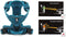 Best Reflective No Pull Dog Harness, Soft Front with Handle and 2 Leash Attachments, Teal Blue