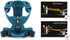 Best Reflective No Pull Dog Harness, Soft Front with Handle and 2 Leash Attachments, Teal Blue
