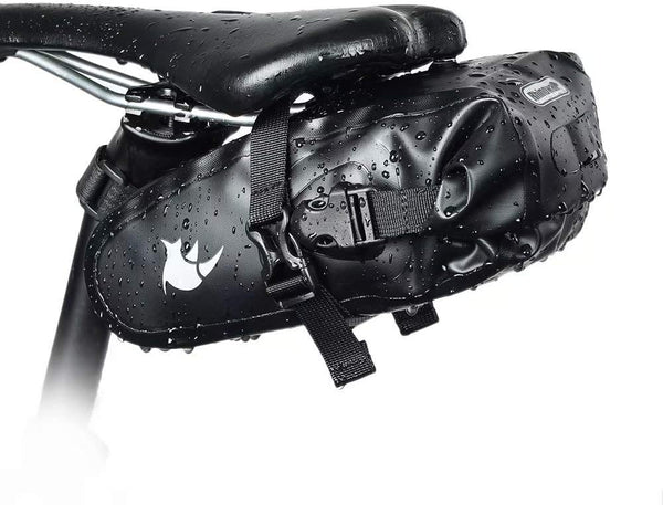 Rhinowalk Waterproof Bike Saddle Bag, Portable 1.5L Bicycle Bag for Cycling Seat