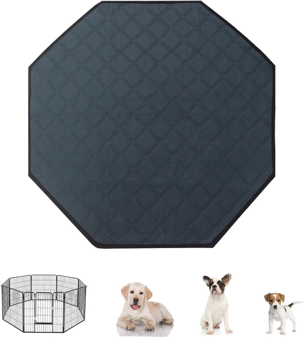 Dog Playpen Mat, Washable Pee Pad for Octagon Puppy Whelping Pading Leakproof